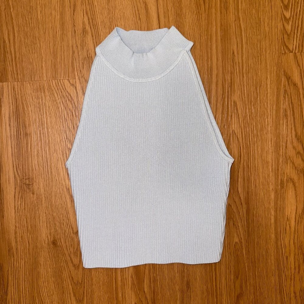 Aritzia Babaton Sculpt Knit Mockneck Halter Top XS
